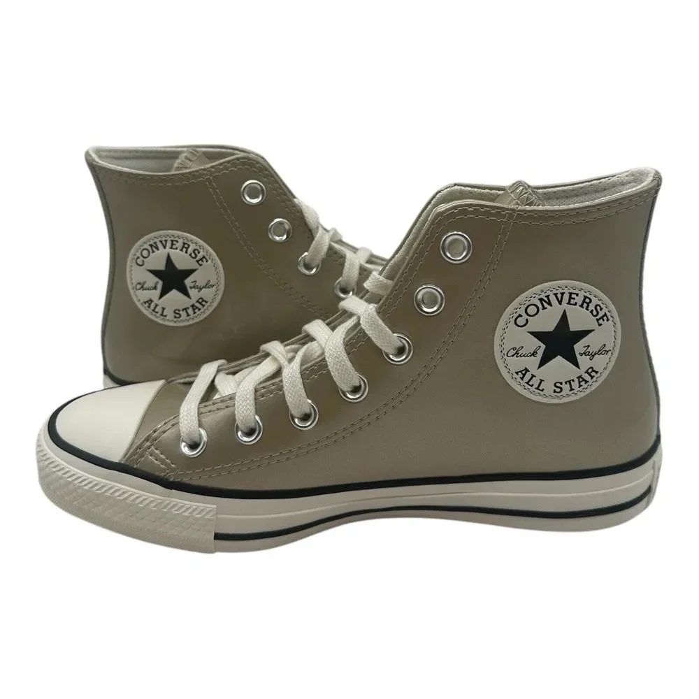 Converse Chuck Taylor All Star Metallic Shoes Women's 6.5 Light Gold Egret Black